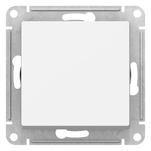 Переключатель 1-клавишный Schneider Electric Atlas Design ATN440161 белый, крупный план