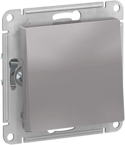 Переключатель 1-клавишный Schneider Electric Atlas Design ATN000361 алюминий, картинка