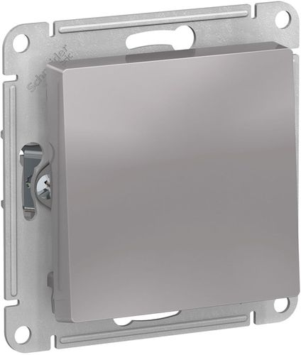 Переключатель 1-клавишный Schneider Electric Atlas Design ATN000371 алюминий, фотография