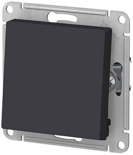 Переключатель 1-клавишный Schneider Electric Atlas Design ATN001061 карбон, детальное фото