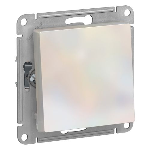 Переключатель 1-клавишный Systeme Electric Atlas Design 1240292 жемчужный, фото