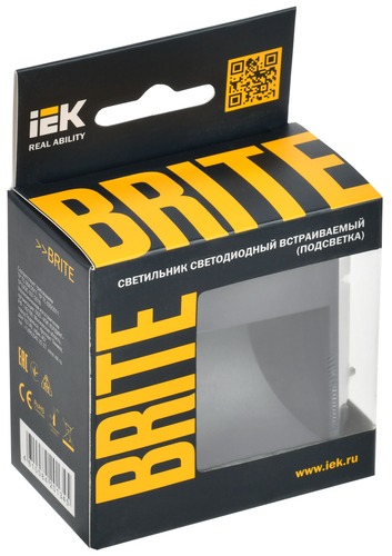 BRITE Подсветка LED встраиваемая ПЛ20-БрГ граф. IEK, изображение