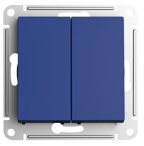Переключатель 2-клавишный Systeme Electric Atlas Design 1775670 аквамарин, фотография