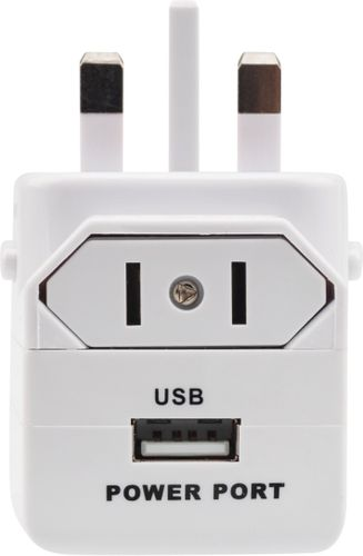 Сетевой адаптер REXANT USB Путешественник 6 А белый, крупный план