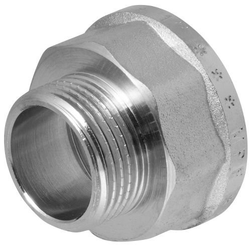 Переходник с ребордой 1" х 3/4" в/н MPF, крупный план