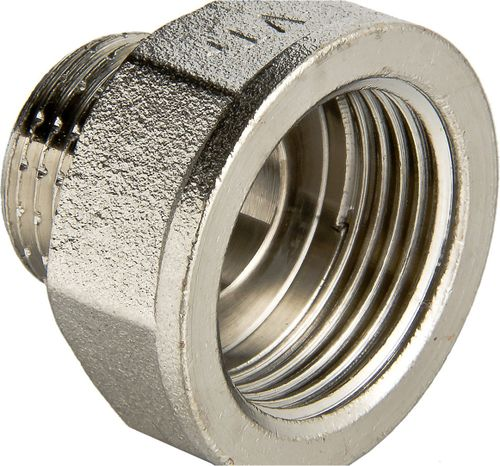 Переходник латунь никелированная VALTEC 1"х 1/2", вид