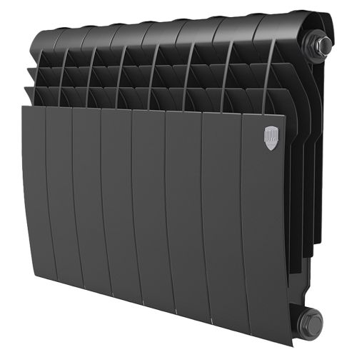 Радиатор секционный биметаллический Royal Thermo BiLiner 350 Noir Sable боковое 8 секций, картинка