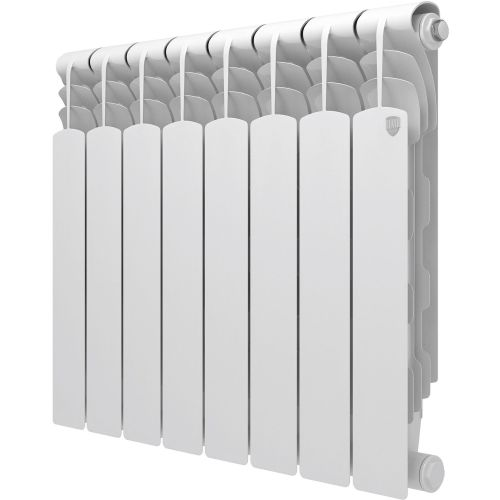 Радиатор секционный биметаллический Royal Thermo Revolution Bimetall 500 2.0 боковое подключение 8 секций, вид