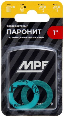 Прокладка паронитовая MasterProf  безасбестовая MPF 1" 2 шт, детальное фото