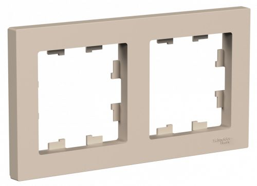 Рамка 2 поста Systeme Electric Atlas Design песочный, картинка