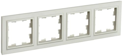 Рамка 4 поста IEK BRITE бежевый, изображение