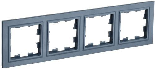 Рамка 4 поста IEK BRITE маренго, картинка