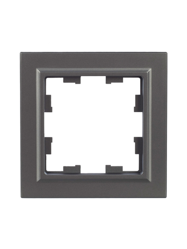 Рамка 1 пост IEK BRITE BR-M12-K46 сталь, вид