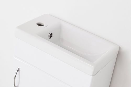 Раковина накладная Cersanit COMO S-UM-COM40/1-W 40 см, крупный план