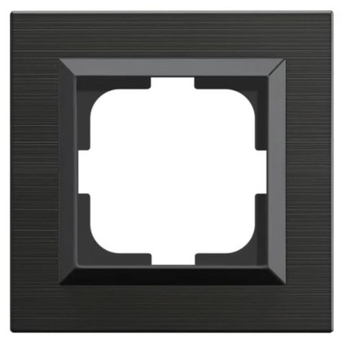 Рамка 1 пост OVIVO Quantum антрацит, картинка
