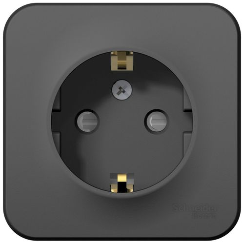 Розетка электрическая Schneider Electric BLANCA BLNRA011116 антрацит, картинка