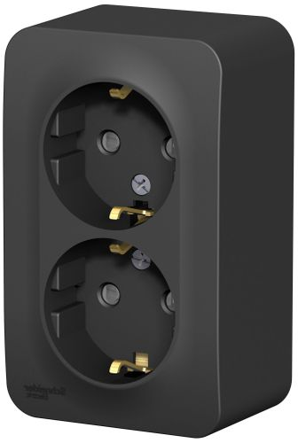 Розетка электрическая Schneider Electric BLANCA BLNRA011216 антрацит, изображение