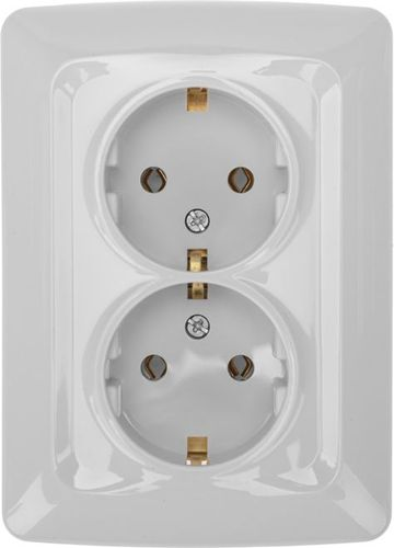Розетка электрическая Kranz DEA KR-78-0218 белый, детальное фото