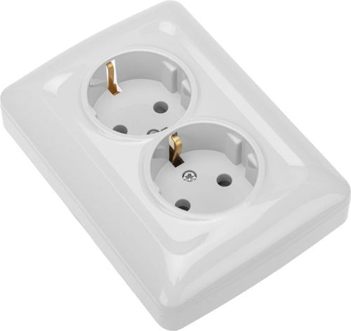 Розетка электрическая Kranz DEA KR-78-0218 белый, картинка