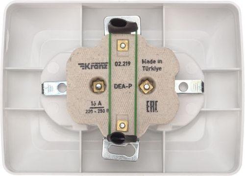 Розетка электрическая Kranz DEA KR-78-0220 белый, вид