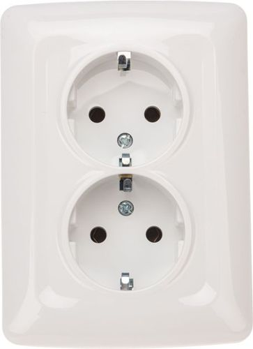Розетка электрическая Kranz DEA KR-78-0220 белый, вид