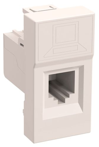 Розетка RJ-45 1 пост IEK Праймер белый, вид