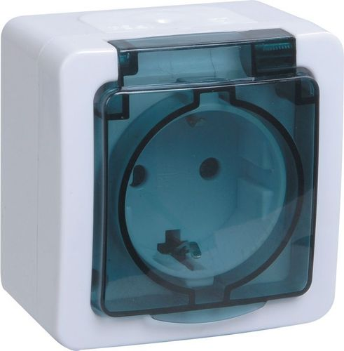 Розетка электрическая IEK ГЕРМЕС PLUS ERMP12-K03-16-54-EC белый, картинка