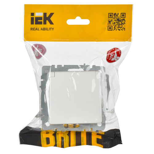 Розетка электрическая IEK BRITE BR-R16-16-44-K01 белый, изображение