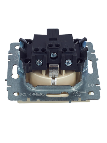 Розетка электрическая IEK BRITE BR-R14-16-K10 бежевый, картинка