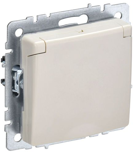 Розетка электрическая IEK BRITE BR-R16-16-K10 бежевый, фото
