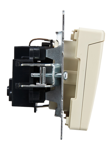 Розетка электрическая IEK BRITE BR-R16-16-K10 бежевый, вид