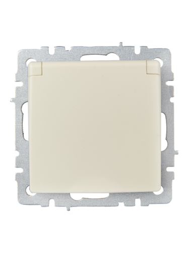 Розетка электрическая IEK BRITE BR-R16-16-K10 бежевый, фотография