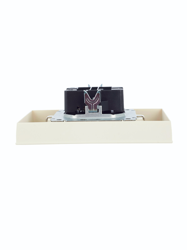 Розетка электрическая IEK BRITE BR-R24-16-K10-F бежевый, вид