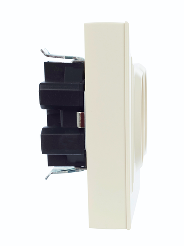 Розетка электрическая IEK BRITE BR-R24-16-K10-F бежевый, детальное фото