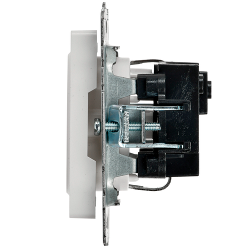 Розетка электрическая IEK BRITE BR-R14-16-K01 белый, фото
