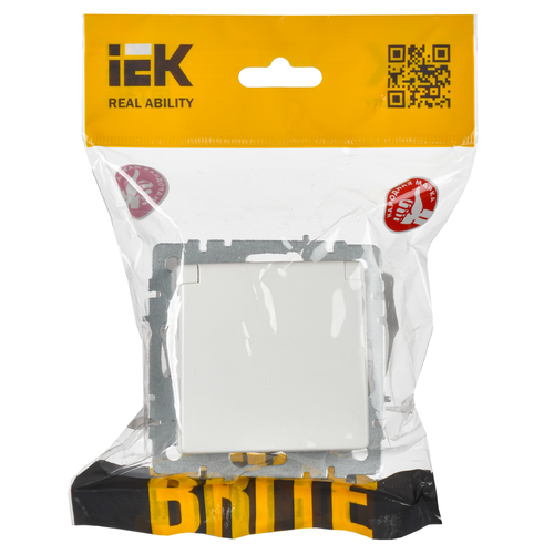 Розетка электрическая IEK BRITE BR-R16-16-K01 белый, фото