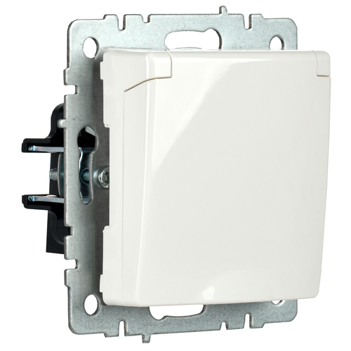 Розетка электрическая IEK BRITE BR-R16-16-K01 белый, фото
