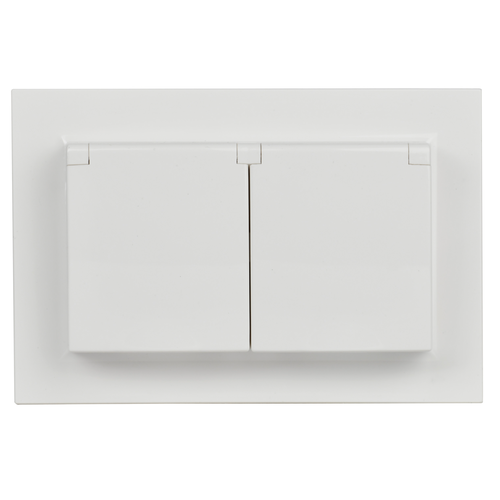 Розетка электрическая IEK BRITE BR-R26-16-44-K01-F белый, картинка