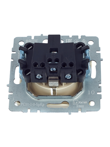 Розетка электрическая IEK BRITE BR-R11-16-K10 бежевый, изображение