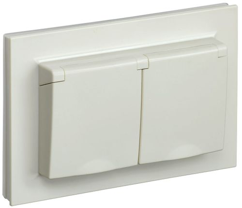 Розетка электрическая IEK BRITE BR-R26-16-44-K10-F бежевый, вид