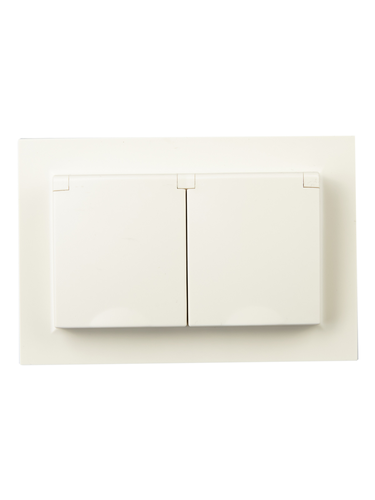 Розетка электрическая IEK BRITE BR-R26-16-44-K10-F бежевый, вид