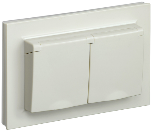 Розетка электрическая IEK BRITE BR-R26-16-44-K10-F бежевый, картинка