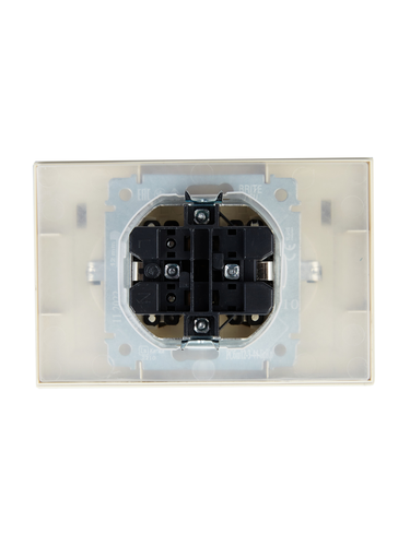 Розетка электрическая IEK BRITE BR-R26-16-44-K10-F бежевый, детальное фото