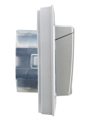Розетка электрическая IEK BRITE BR-R26-16-44-K47-F алюминий, изображение