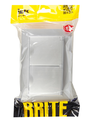 Розетка электрическая IEK BRITE BR-R26-16-44-K47-F алюминий, картинка