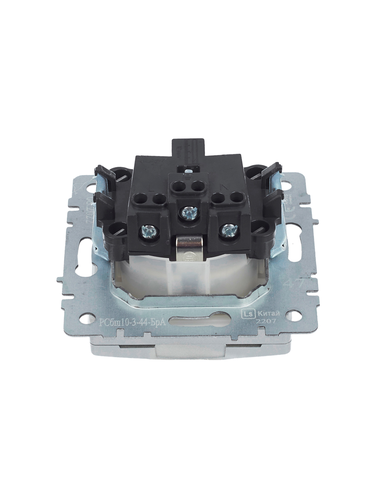 Розетка электрическая IEK BRITE BR-R16-16-44-K47 алюминий, фото