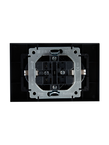 Розетка электрическая IEK BRITE BR-R24-16-K35-F маренго, картинка