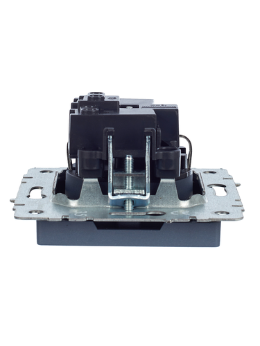 Розетка электрическая IEK BRITE BR-R14-16-K35 маренго, изображение