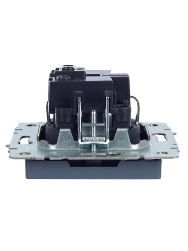 Розетка электрическая IEK BRITE BR-R11-16-K35 маренго, картинка