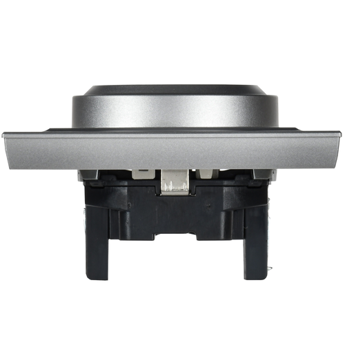 Розетка электрическая IEK BRITE BR-R24-16-K47-F алюминий, фотография